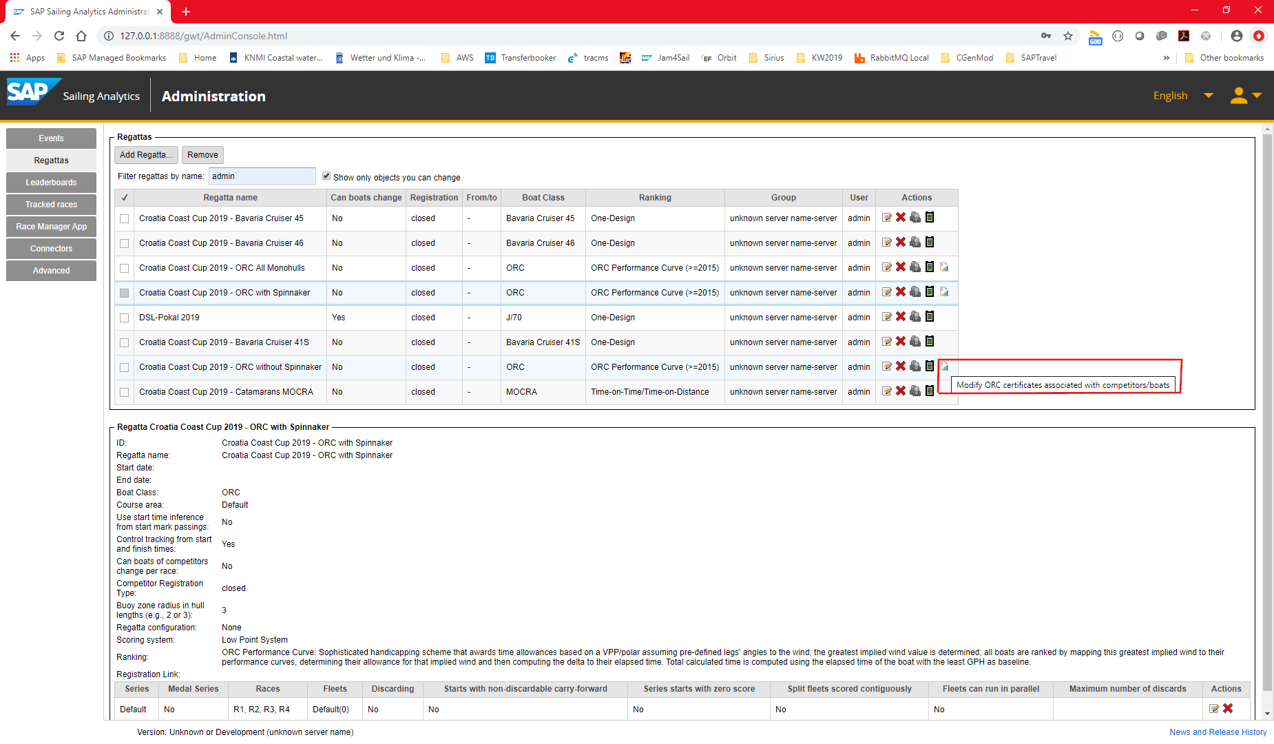 New Certificates Action